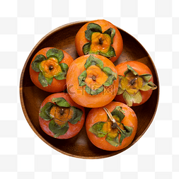 柿饼图片图片_当季水果清晨柿子