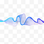 炫彩科技曲线底纹蓝紫色渐变波浪矢量