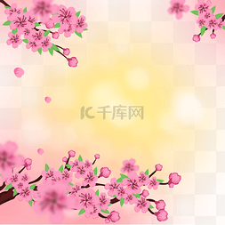 粉色阳光图片_光效春天桃花阳光粉色光斑