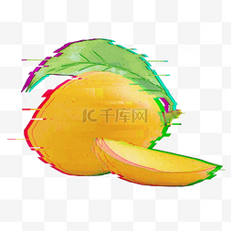 黄色芒果水果低聚合样式