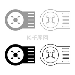 机泵设备图片_泵洗衣机设置图标灰色黑色矢量插