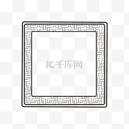中国风格传统节日矩形边框
