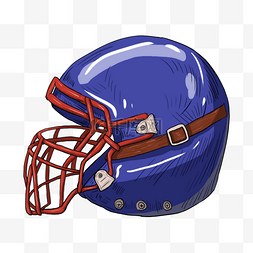美式足球头盔蓝色
