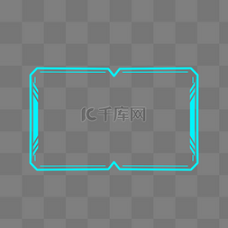 蓝色题框图片_蓝色科技电竞标题框边框