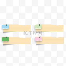 不规则文字框图片_撕碎的纸文本框长条形信息图表