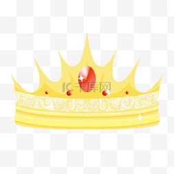 高贵金色国王王冠