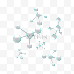 美容科技分子图片_3D美容护肤医疗分子结构