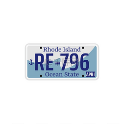 数字板图片_美国罗得岛海洋州独立汽车注册号