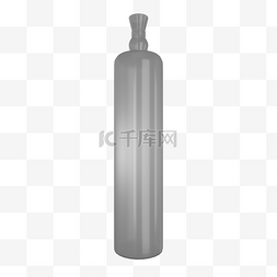 酒瓶模型图片_C4D细高透明磨砂玻璃瓶模型