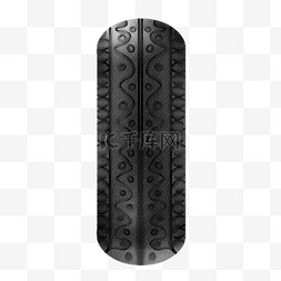 黑色轮毂图片_黑色点线花纹立体质感轮胎