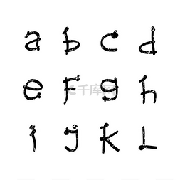字母表集合字母集主题矢量艺术插