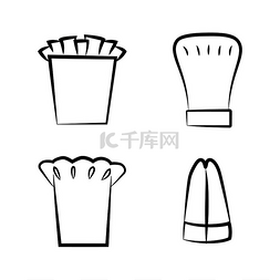 厨卫电器素材下载图片_厨房帽、面包师头饰、厨师厨师帽