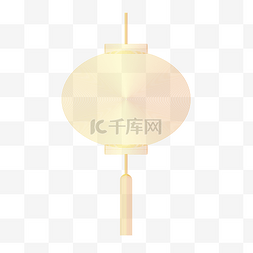 金色新年节日春节线条灯笼