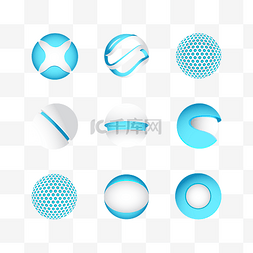 圆形球形logo