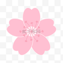可爱粉色手绘樱花