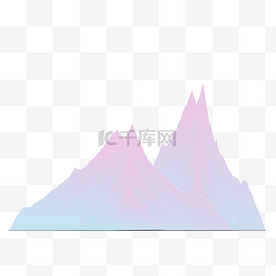 山水层次图片_3D立体渐变层次山水