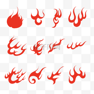 中式中国风传统古典火纹火焰火花纹样