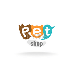 猫狗宠物背景图片_宠物店标志模板