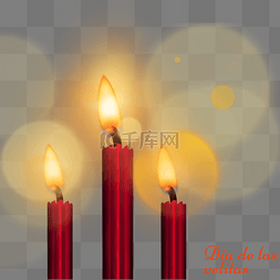红色小蜡烛图片_红色浪漫蜡烛灯光