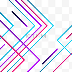 直角彩色线条抽象商务边框