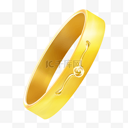 黄金材质镶嵌钻石婚礼戒指