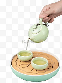 茶倒茶图片_泡茶茶水