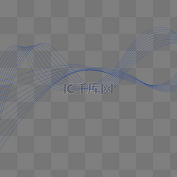 不规则渐变蓝色图片_克莱因蓝不规则图形波浪线条