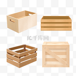 空空的箱子图片_立体木制箱子木箱