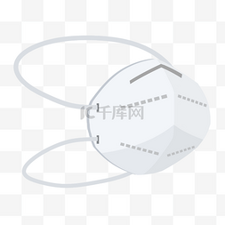 医用无菌口罩图片_白色n95型医用防护口罩