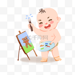 启蒙绘画图片_幼儿画画绘画娃娃