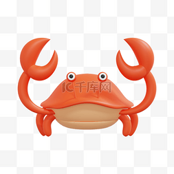 3d螃蟹图片_3DC4D立体海鲜螃蟹