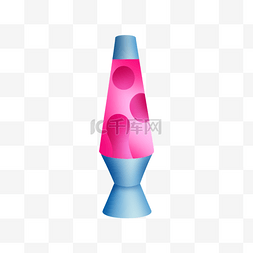 熔岩灯水母灯卡通风格蓝色粉红色
