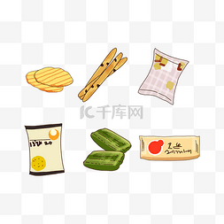 日韩风ui图片_日韩零食食品进口甜点套图