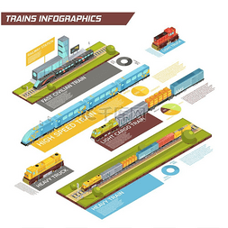 铁路运动交通信息图表。
