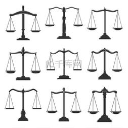法院矢量图片_天平、司法法、公证律师和法律代
