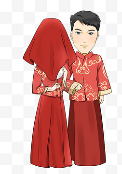 中式婚礼新郎新娘