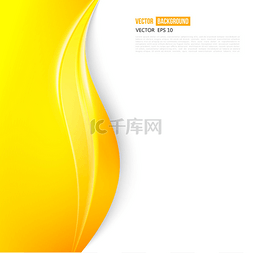 黄色太阳形状设计图片_矢量抽象背景设计波浪. 