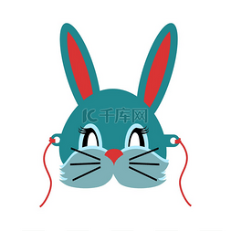 兔子耳朵图片_兔子动物嘉年华灰色小兔子兔子平