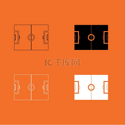 地面游戏图片_足球场图标。