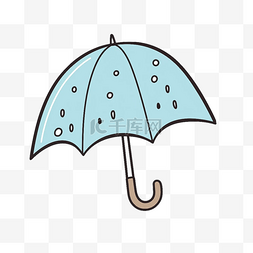 雨伞扁平卡通免抠图素材