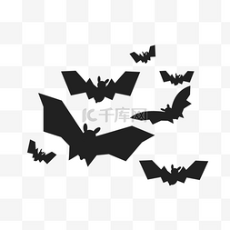 万圣节恐怖图图片_矢量万圣节恐怖的黑蝙蝠