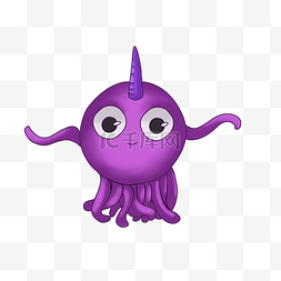 紫色独角兽怪兽