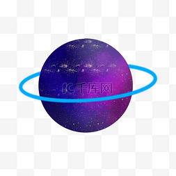 紫色太空星球