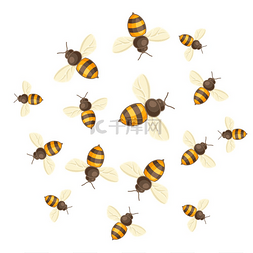 背景杂乱图片_与蜜蜂的背景。