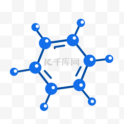 蓝色碳结构卡通教学器材