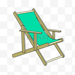沙滩椅图片_度假沙滩椅剪贴画