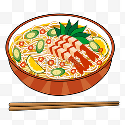 筷子红色图片_红色花碗装的越南米粉