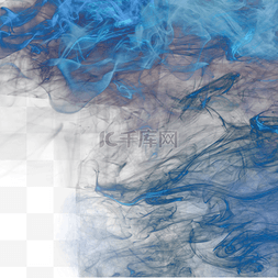 梦幻背景装饰图片_朦胧的蓝色抽象烟雾