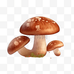 手绘菌菇图片_卡通手绘菌菇香菇