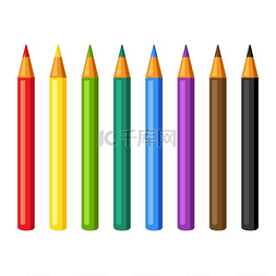 铅笔画家图片_一套铅笔。